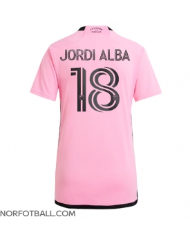Billige Fotballdrakt Inter Miami Jordi Alba #18 Replika Hjemmedrakt Dame 2024-25 Kortermet